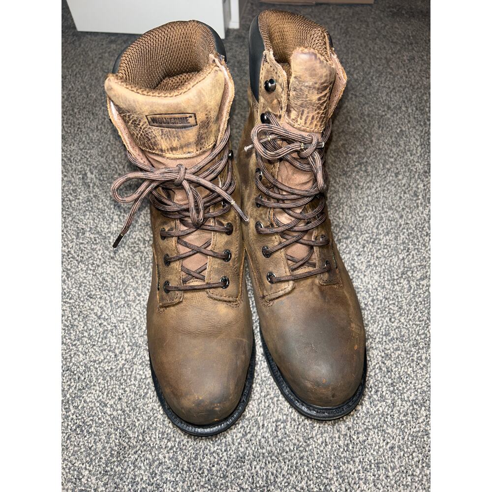 MEN'S Wolverine MCKAY WATERPROOF STEEL-TOE 8” WORK BOOT size 10ew
